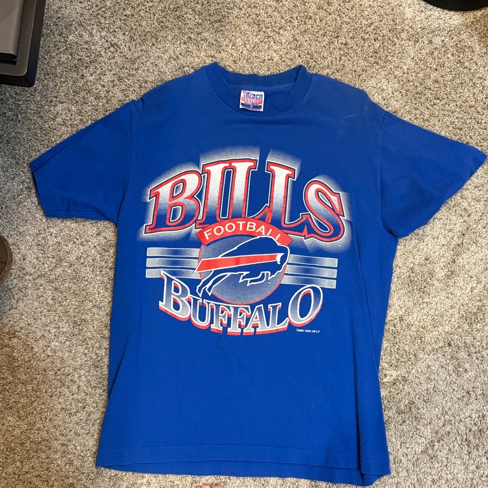 Vintage Buffalo Bills Blue Graphic T-Shirt
